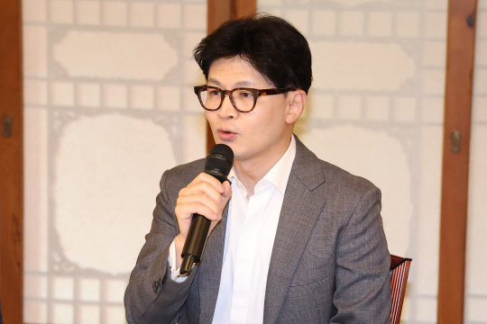 한동훈 국민의힘 대표가 지난 18일 오후 서울 종로구 삼청동 총리공관에서 열린 고위당정협의회에서 발언하고 있다. 연합뉴스